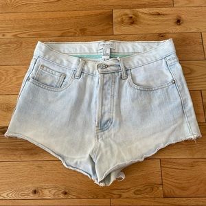Forever 21 Light Blue Denim Shorts